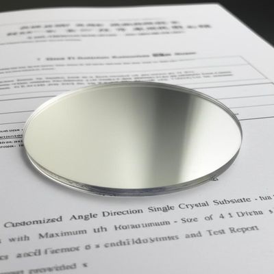 Купить Customized Angle Direction Single Crystal Substrates with Maximum Size of 4 Inch Diameter and Test Report Provided online manufacture