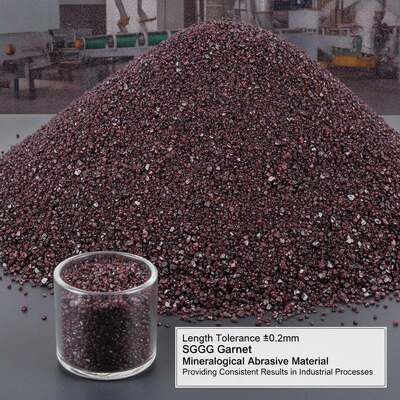 Length Tolerance ±0.2mm SGGG Garnet Mineralogical Abrasive Material Providing Consistent Results in Industrial Processes